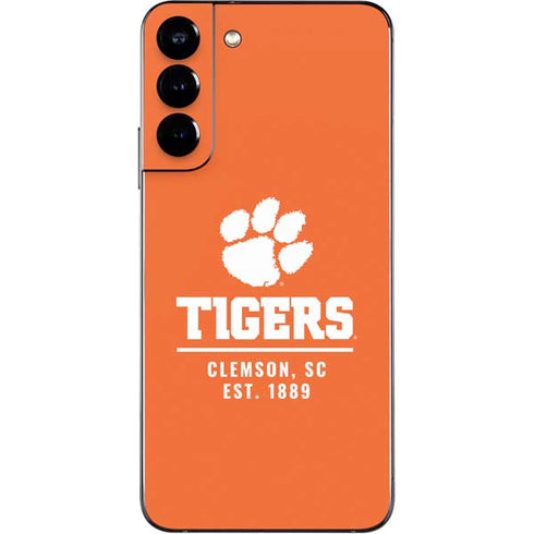 Clemson University Tigers Est 1889 Orange Galaxy S22 Plus Skin